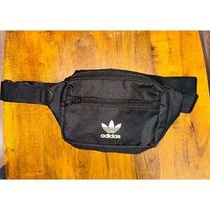Adidas Black Fanny Pack Waist Bag Festival Crossbody Strap Logo